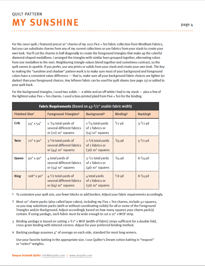 Our Sunshine Quilt Kit