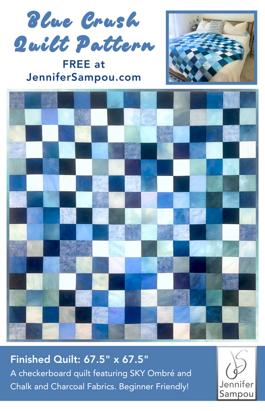 Blue Crush Quilt Pattern: FREE PDF DOWNLOAD