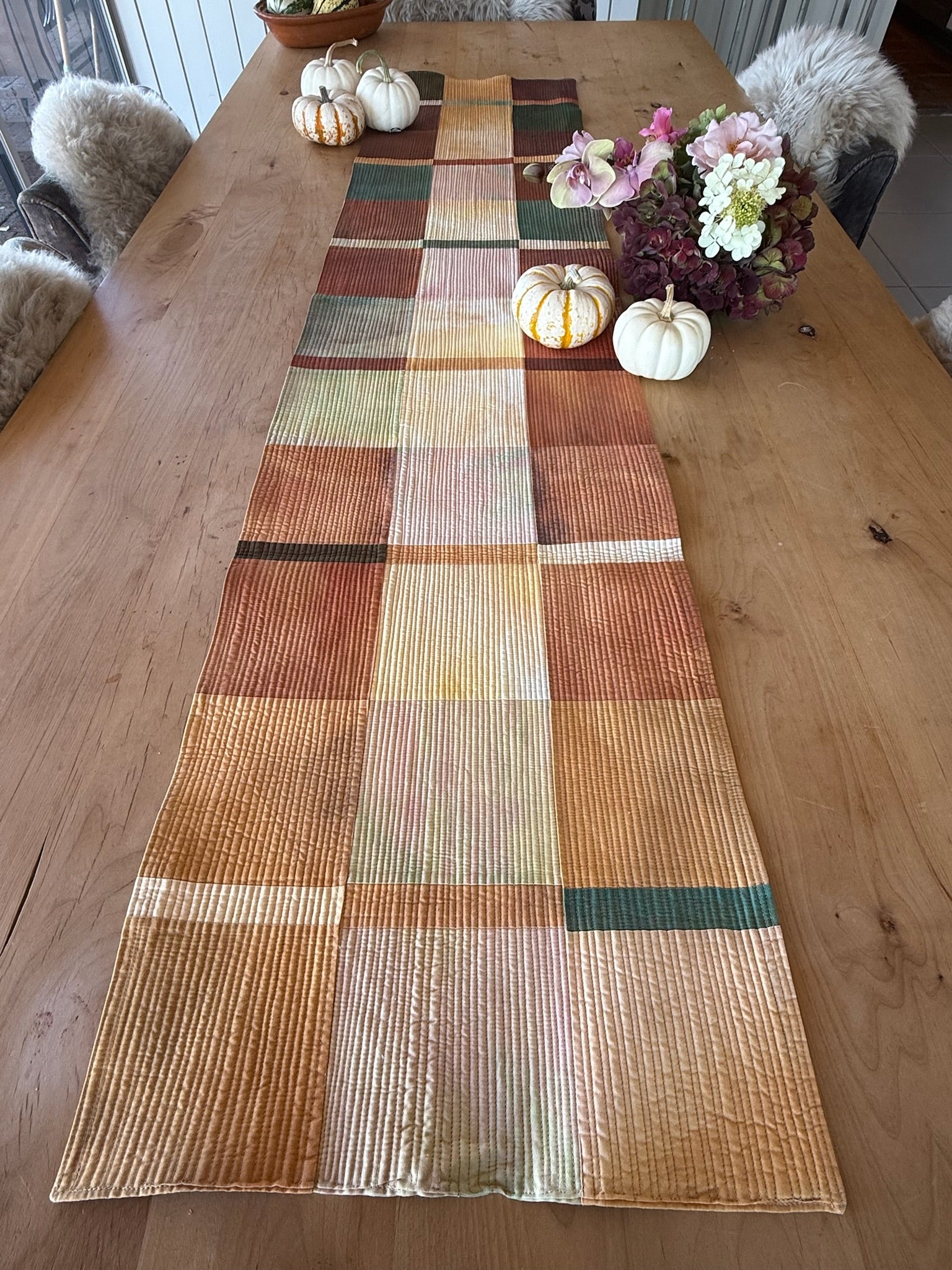 Ombré Table Runner Bundle: Autumn with Sky Ombré Gradient Fabric
