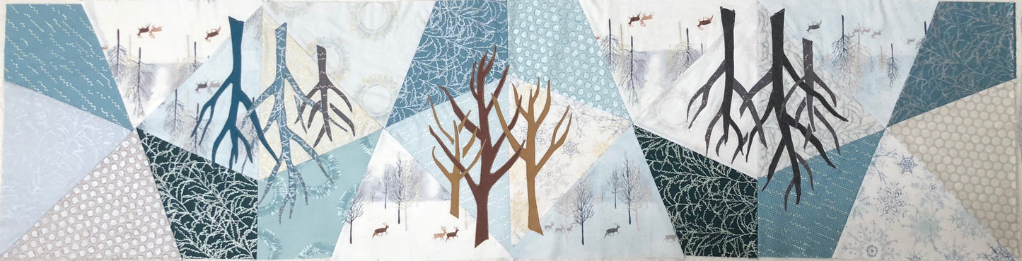 Wintertime Shimmer Quilt & Table Runner Pattern Pack