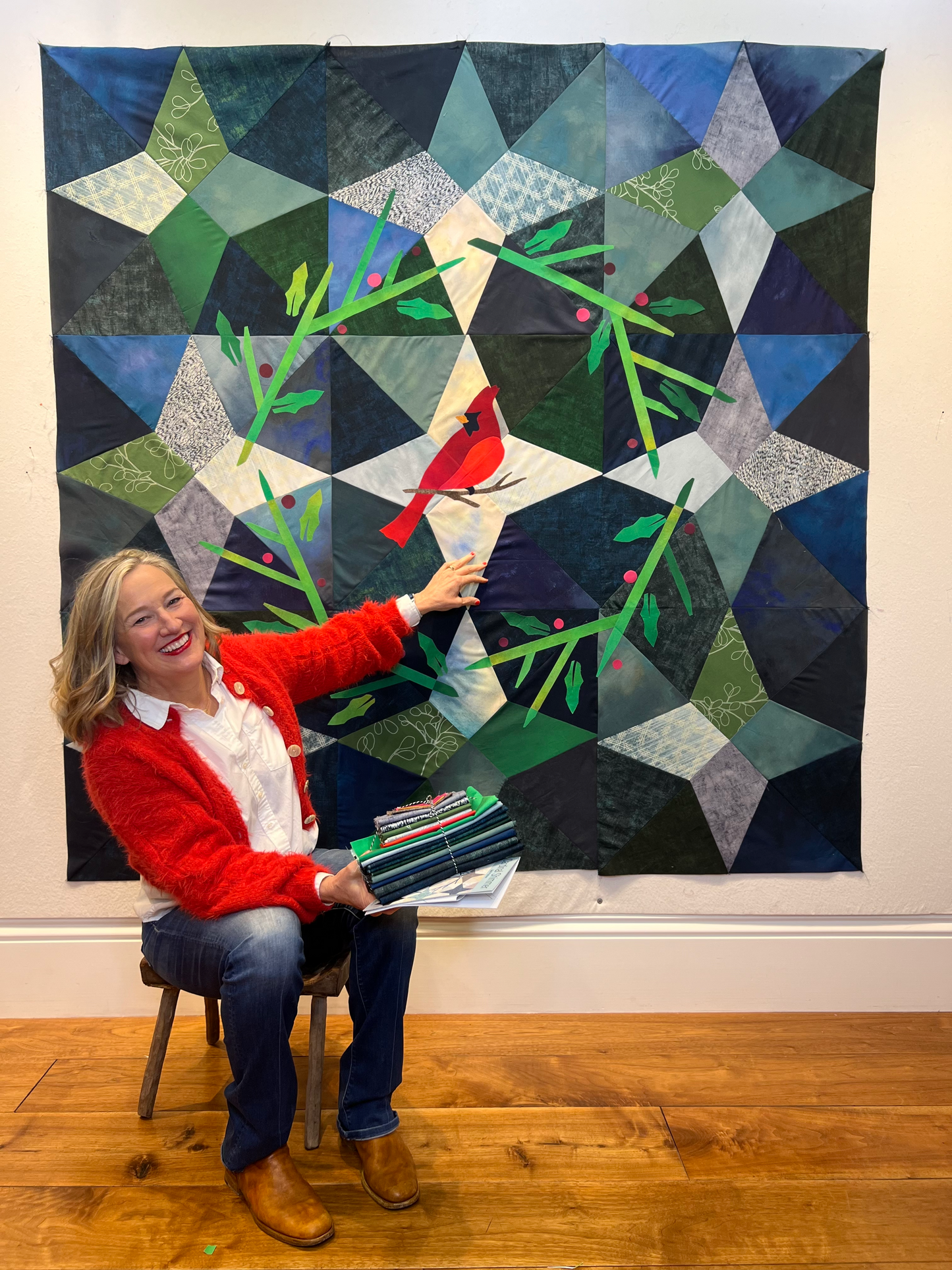 Cardinal Shimmer Quilt Pattern: PDF DOWNLOAD