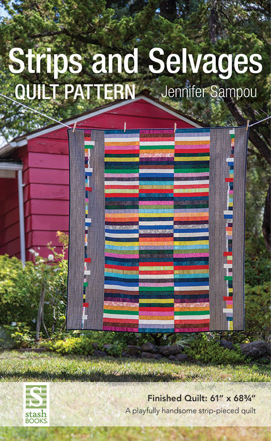 Strips and Selvages Quilt Pattern- JS Signed Hard  Copy