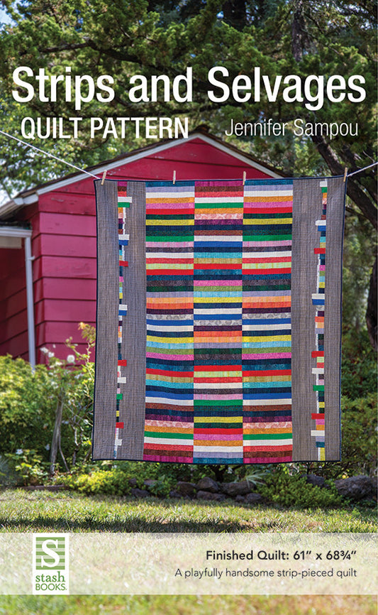 Strips and Selvages Quilt Pattern- JS Signed Hard  Copy